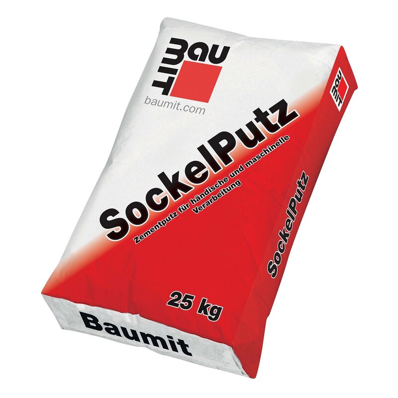Tencuiala de ciment Baumit SockelPutz, aplicare manuala / mecanizata 25 kg